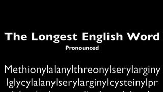 Longest English Word Pronounced [upl. by Marni]