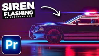 Police Siren FLASHING LIGHTS Overlay In Premiere Pro [upl. by Vaenfila]