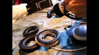 Manual ear pad replacement Hifiman he 400 to Beyerdynamic dt 880990 and back [upl. by Ahsal]