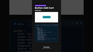 add cart button html css coding zaicode frontend programming button cssanimation hover [upl. by Eledoya]