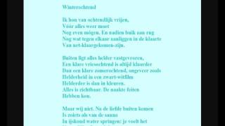 Herman De Coninck  Gedicht Winterochtend [upl. by Etnoved]