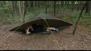 My Taco Shelter a 10x10 Tarp for a Plow Point with a Floor [upl. by Teerprah816]