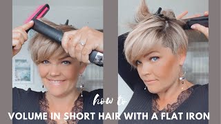 How to volume up short hair with a Flat Iron  SALIRASA 2022 [upl. by Stoneman174]