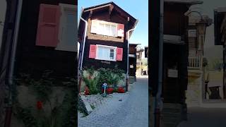 Labyrinth Of Old Houses In Visperterminen Village Wallis Switzerland [upl. by Skell]