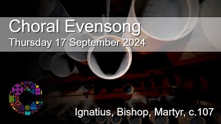 Choral Evensong  Thursday 17 October 2024  Chester Cathedral [upl. by Annamaria650]