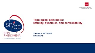 Talks  Spin textures Magnetism meets Plasmonics 2024  Yukitoshi MOTOME Uni Tokyo [upl. by Tristram]