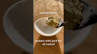 multani mitti pack for oily skin skincare shortvideo shorts viralvideo homeremedies [upl. by Adaha]