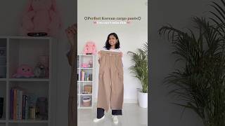 Korean Cargo Pants Haul 😱meeshohaul meesho meeshoapp whatiorderedvswhatigot shorts viral fy [upl. by Dnilasor]