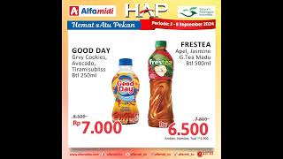 Promo HAP Alfamidi Minggu ini 2 8 September 2024 alfamart promojsm jsmsuperindo [upl. by Balsam]