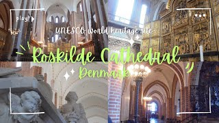 Roskilde Cathedral  Roskilde Domkirke  UNESCO world heritage site  Royal Tombs Denmark [upl. by Alegnat839]