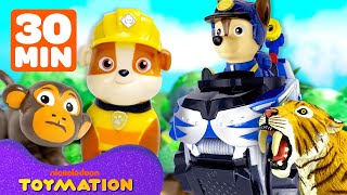 30 MINUTES of PAW Patrol and Rubble amp Crew TOYS Best Rescues amp Builds  Toymation [upl. by Imiaj]