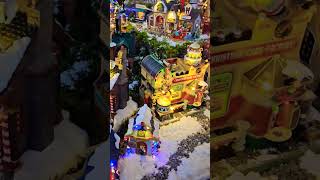 Christmas Village Scenes christmas village snow youtubeshorts [upl. by Barton]