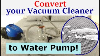 How to SUCK WATER with Dry Vacuum Cleaner  WET Carpet Couch amp Mattress [upl. by Alamac]