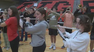 Edwardsville High School rally before game against Soldan High School [upl. by Kenwee]