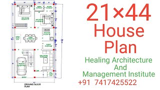 21 x 44 House Floor Plan [upl. by Kristan]