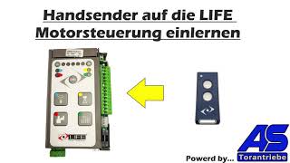 LIFE Motorsteuerungen Handsender einlernen und löschen [upl. by Elocn]