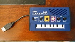 Korg Monotron Duo Mods CV Pitch  Filter Cutoff [upl. by Freudberg623]