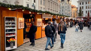 Vienna Walk Christmas Market am Hof 2022 Weihnachtsmarkt  4K HDR [upl. by Jessamine]