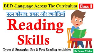 Reading Skills Process types and strategies of Reading PreReading and PostReading Activities [upl. by Kylie124]