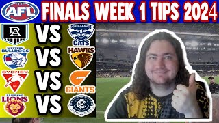 AFL Finals Week 1 Tips 2024 [upl. by Landon835]