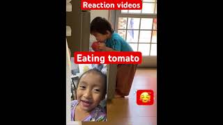 Eating tomato reaction videos 2024 howto [upl. by Lessirg889]