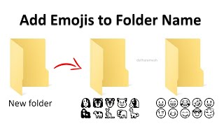 How to Add Emojis to Folder Name In Windows [upl. by Ardnael200]