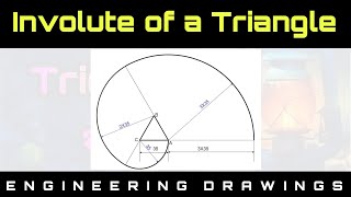 How to draw a Involute of a Triangle in Sinhala [upl. by Hallvard]