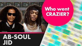 AbSoul ft JID on CRAZIER  Lyrics Rhymes Highlighted 493 [upl. by Louanna868]