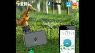 1005005286680324 MOES Smart Bluetooth Garden Watering Valve Tuya Irrigation Timers Remo [upl. by Selwyn]