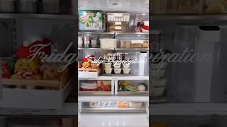 Fridge organization 🤍 home organization kitchen kitchenitems kitchentools fridge food [upl. by Khalsa]