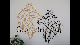 Geometric Wolf  DIY 4 [upl. by Maurie572]