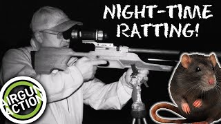 Airgun Action  Night rat shooting with thermal  BRK Brocock Pathfinder XR airgun review [upl. by Florin]