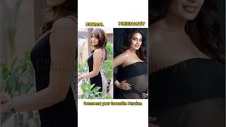 Actress Transformation Normal vs Pregnancy Time Photos 🌟🤰shorts ytshorts trendingshorts [upl. by Eliak226]