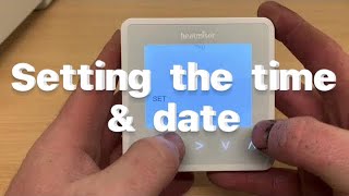 Heatmiser  How to set time and date NeoStat V1 V2 V3 [upl. by Mallorie23]