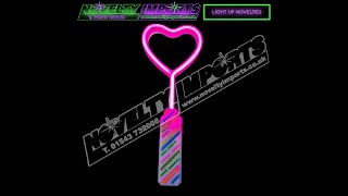 Pink Neon Midi Heart LED Wand [upl. by Anerdna]