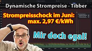 Kurzfristige astronomische Strompreise im Juni 2024  zeigt sich das in meiner TibberRechnung [upl. by Enovi596]