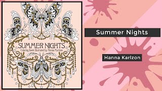 Summer Nights  Hanna Karlzon  Coloring Book Flip [upl. by Trescott]