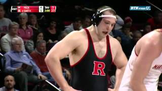 Maryland at Rutgers Wrestling Heavyweight  Peck vs Smith [upl. by Nnylaj]