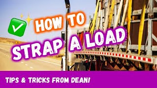 How To Strap A Load on a Flatbed for Dummies [upl. by Delano]