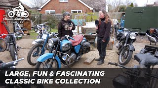 Classic Bike Collector  Julie amp Ricks big British bike collection [upl. by Arihat]