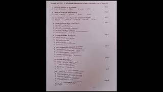 First year Paramedical Sciences ENGLISH 1 Internal and 2 Internal question paper [upl. by Lekkim]