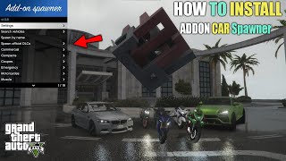 How To Install Addon Car Spawner In Gta V [upl. by Mandy597]