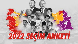 2022 SEÇİM ANKETİ  81 İL [upl. by Leahcam]