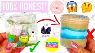 100 HONEST FAMOUS VS UNDERRATED SLIME SHOP REVIEW  i spill the tea [upl. by Enirroc899]