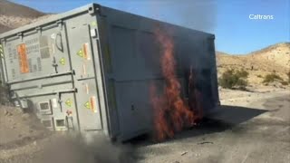 Lithium battery fire in more populated area like Las Vegas could be trouble [upl. by Eiuqnimod264]