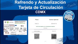 Actualización Tarjeta de circulación CDMX 2022 en Línea desde casa [upl. by Abih]