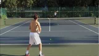 Grigor Dimitrov Forehand amp Backhand From The BackSlow Motion [upl. by Kassaraba]