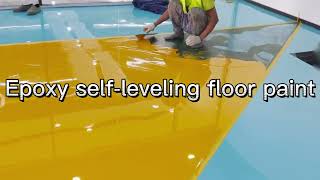 AB Two Component Selfleveling Epoxy Floor Paint for Garage And Workshop  IMS PAINT [upl. by Sauder]