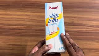 Review Amul Skimmed Milk Best skimmed milk in India 🔥 [upl. by Dehlia]