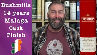 Bushmills 14 years old Malaga Cask Finish Single Malt Irish Whiskey Review by WhiskyJason [upl. by Ettenom321]